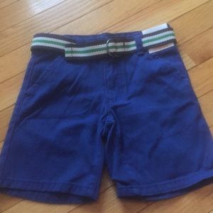 Gymboree Blue shorts with stripped belt